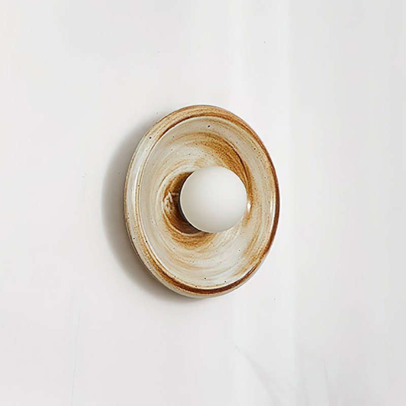 Round Ceramic Track Wall Lamp K589