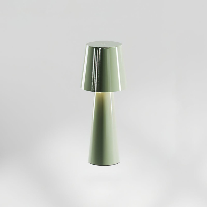 Moderní kónická kovová stolní lampa K747
