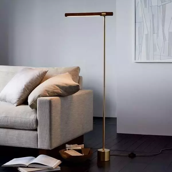 Linear Wood Led Task Light Home Decor, Linear Wood Led Usb Table Lamp