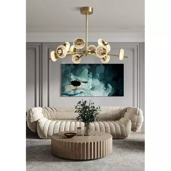 Brass Crystal LED Chandeliers