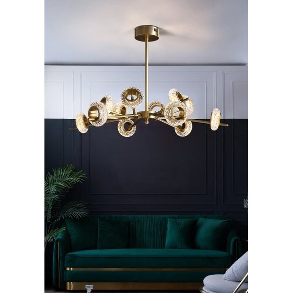 Brass Crystal LED Chandeliers