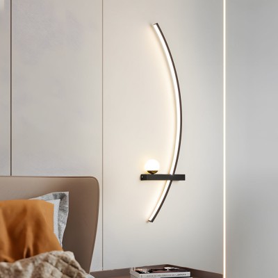 21'' Curved Strip 3 Step Dimming LED Wall Sconce 2