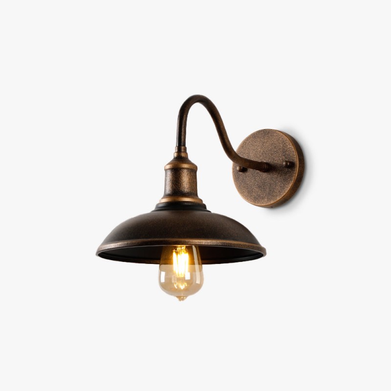 Retro Industrial Bowl Shaped Outdoor...