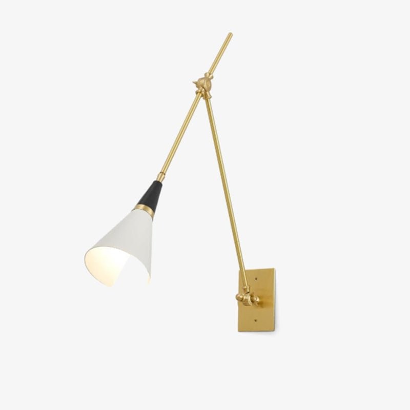 Vintage metalen verstelbare wandlamp...