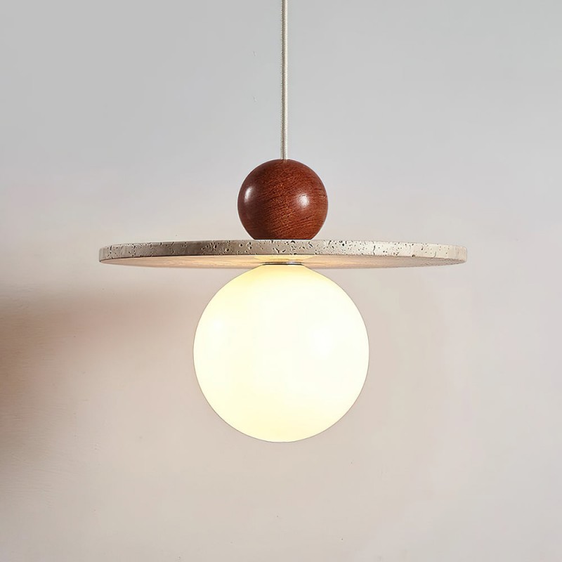 Retro Decor Cave Stone Disc Lampa...