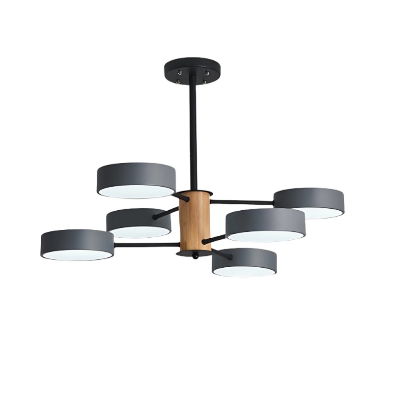 Scandinavian Branched Round Wood...