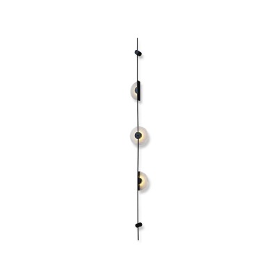 Black Slender Alabaster Wall Lamp