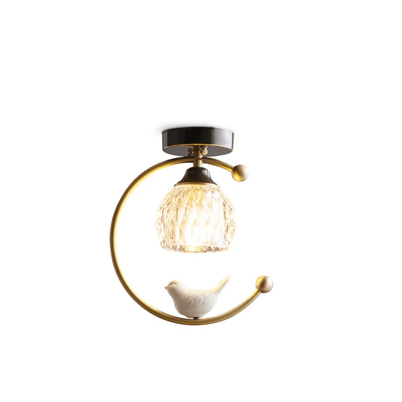 Ceramic Bird Ceiling Lamp