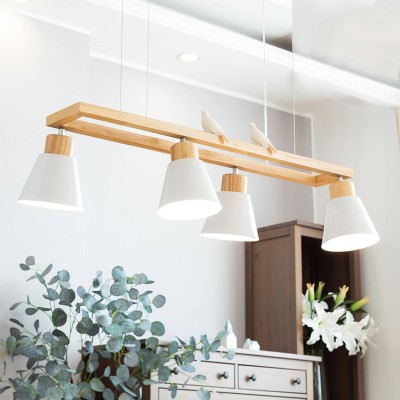 Cone Wood Chandelier K1001 2
