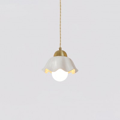 Keramische bloemen hanglamp...