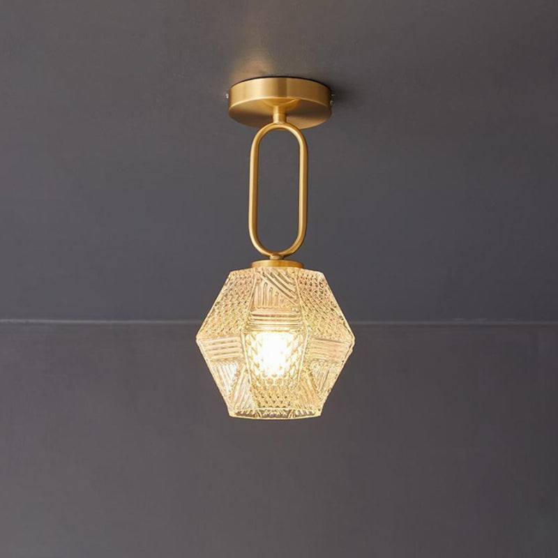 Lampa sufitowa Art Deco z diamentowym...