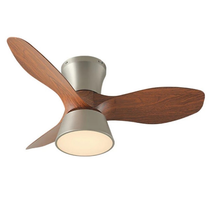 Retro Led Quiet Ceiling Fan Light For...