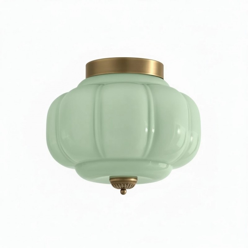 Eloise Retro Milk Glass Semi Flush...