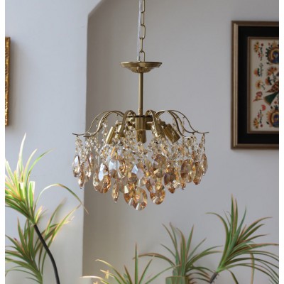 Vintage Sumptuous Teardrop Crystal Chandelier 2