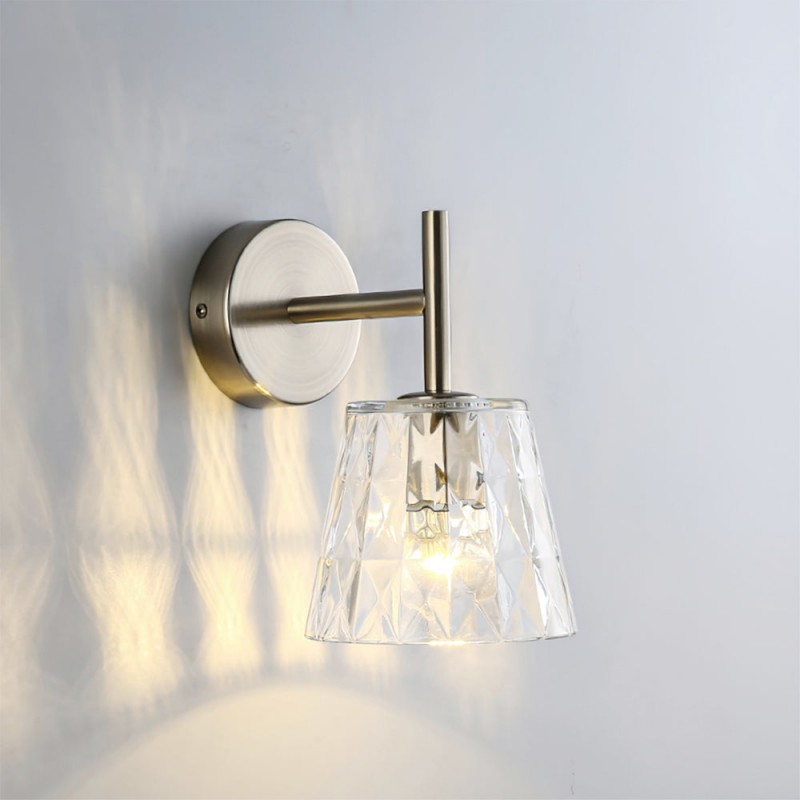 Skleněná nástěnná lampa Filiyano K1195