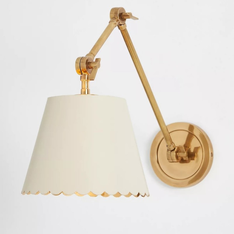 Foldray Scalloped Leather Wandlamp –...