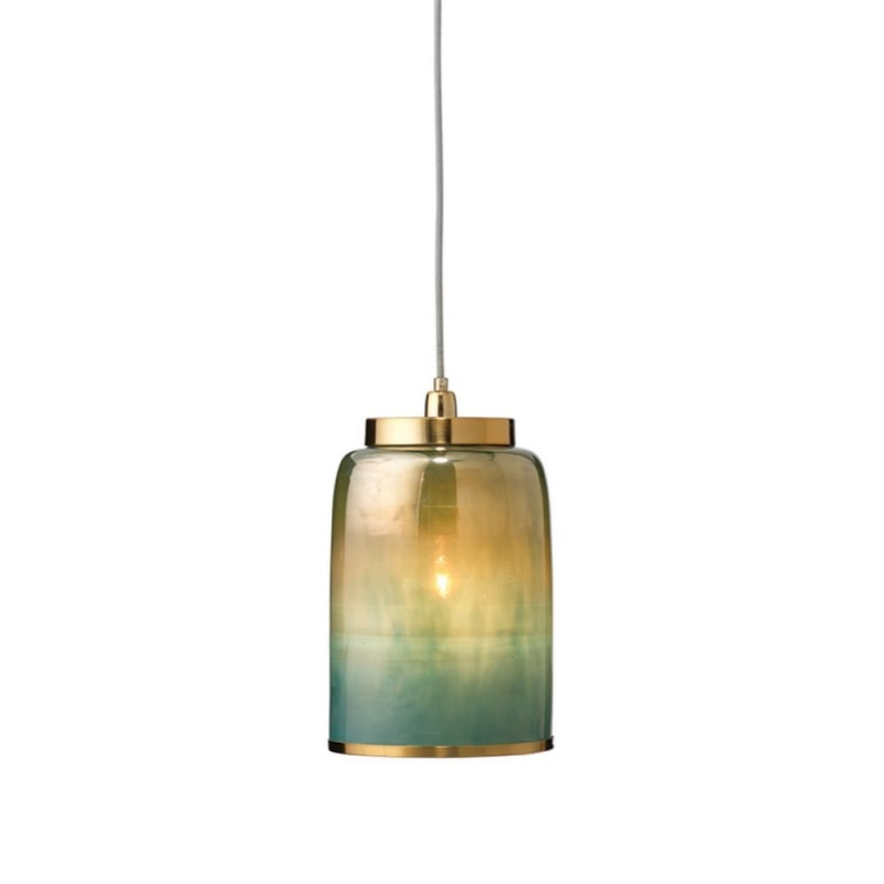 Helvo Groene en Gouden Hanglamp -...