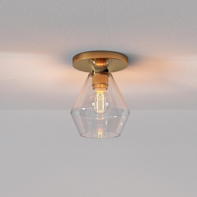 Merin Sleek Glass Ceiling Lamp -...