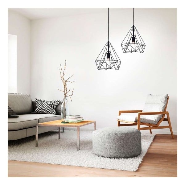 Metal wire pendant lamp