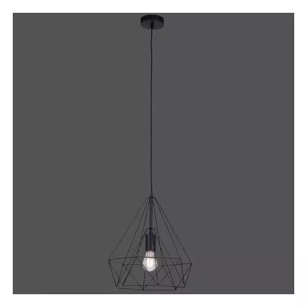 Metal wire pendant lamp