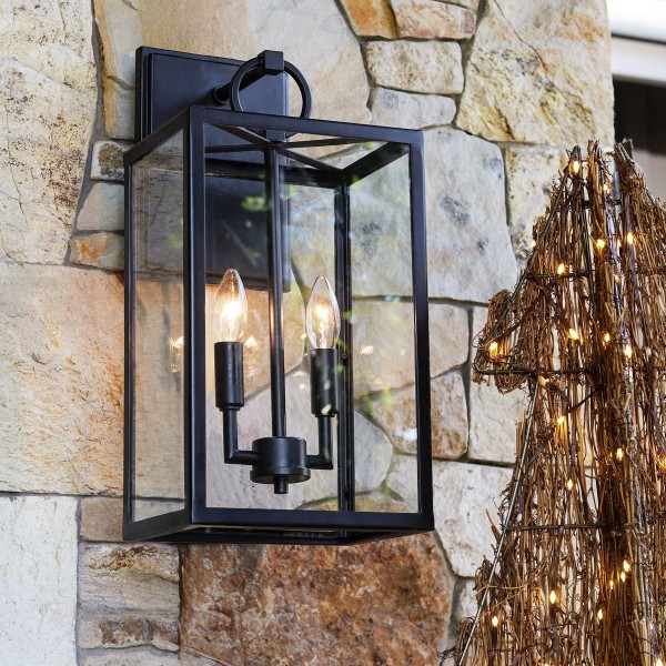 Ferrix Industrial Iron Outdoor Wall Lamp - Lighting Stylish Exterior Glass Lighting