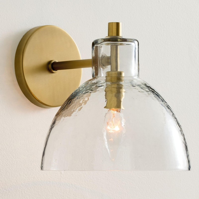 Glavira Recycled Glass Wall Sconce -...