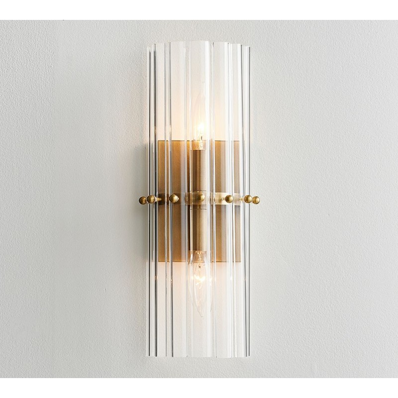 Aplique de pared de cristal elegante...