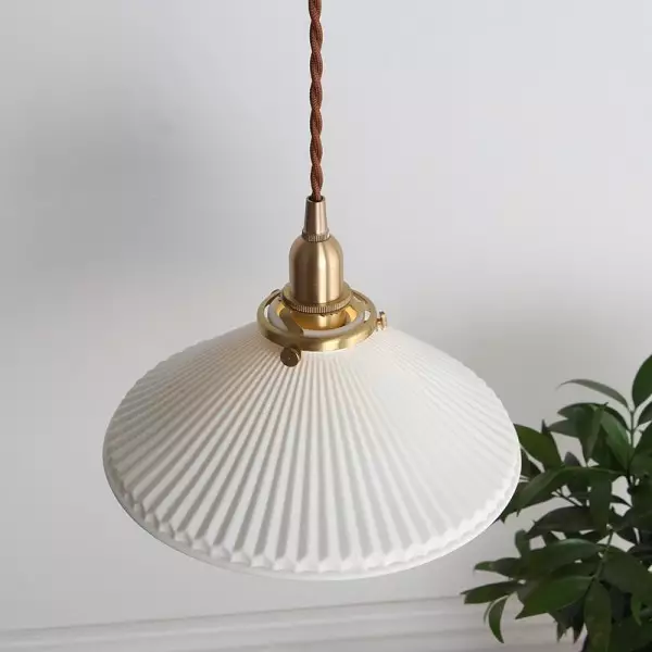 Modern pleated light