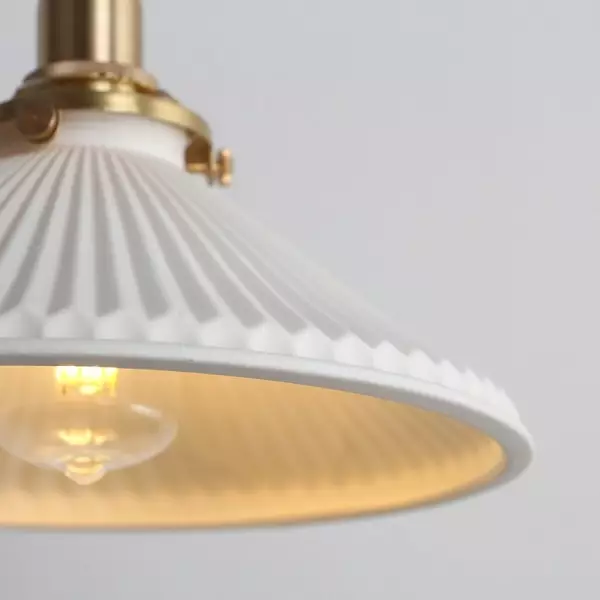 Modern pleated light