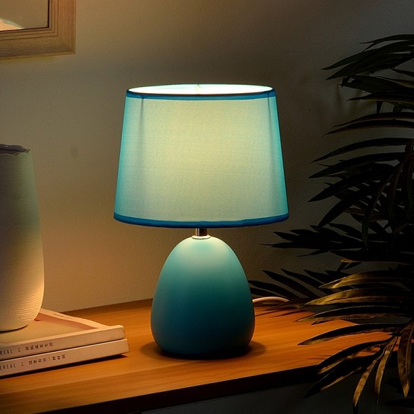 Lampe de table en céramique colorée