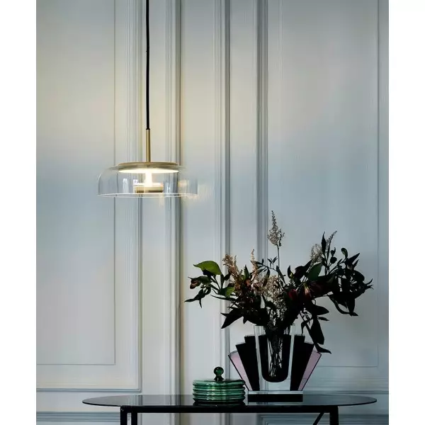 Classic glass pendant lamp