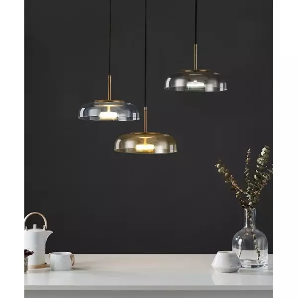 Classic glass pendant lamp