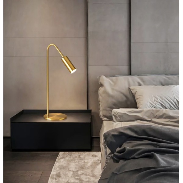 Koperen licht luxe tafellamp