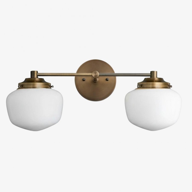 Lampada da toeletta Art Déco in vetro...