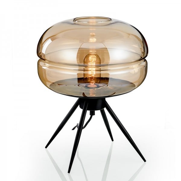 Lacquered Glass Table Lamp