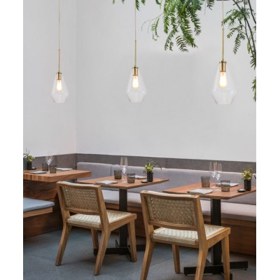 Moderne schlichte Glas-Anhänger 2
