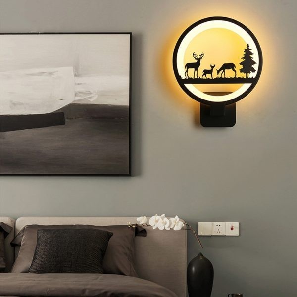 Artistiek schilderij LED-wandlamp