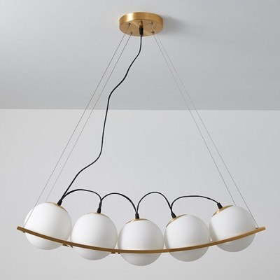 Curved Pea Pendant Lamp 2