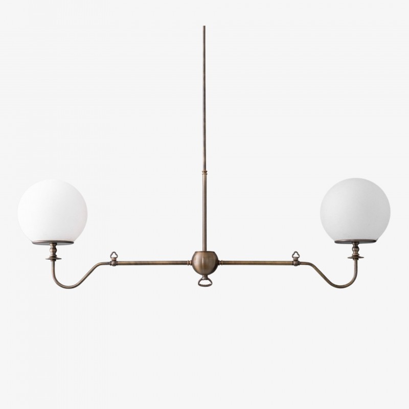 Glorica Glass Brass Chandelier...