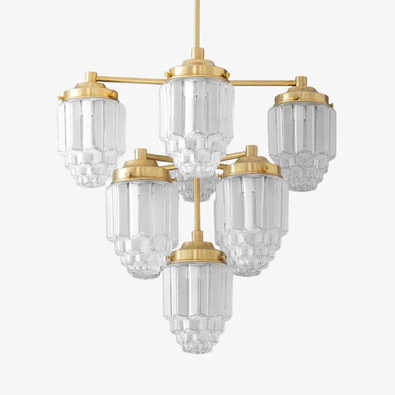 Tierlux Glass Textured Brass...