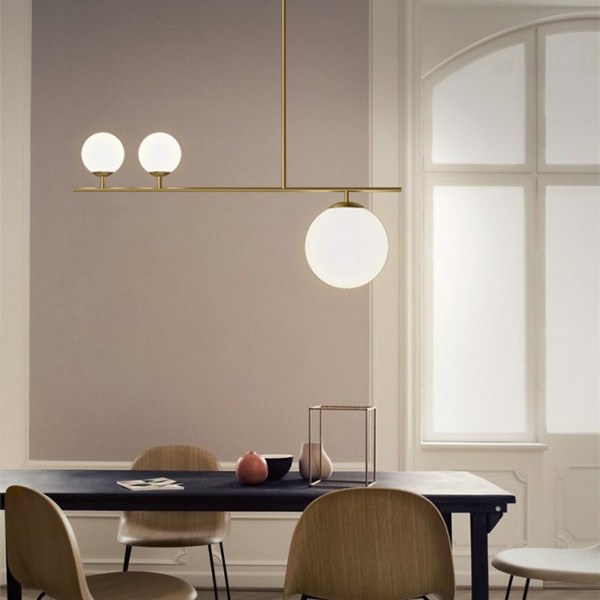 Nordic 3-głowicowa minimalna lampa wisząca