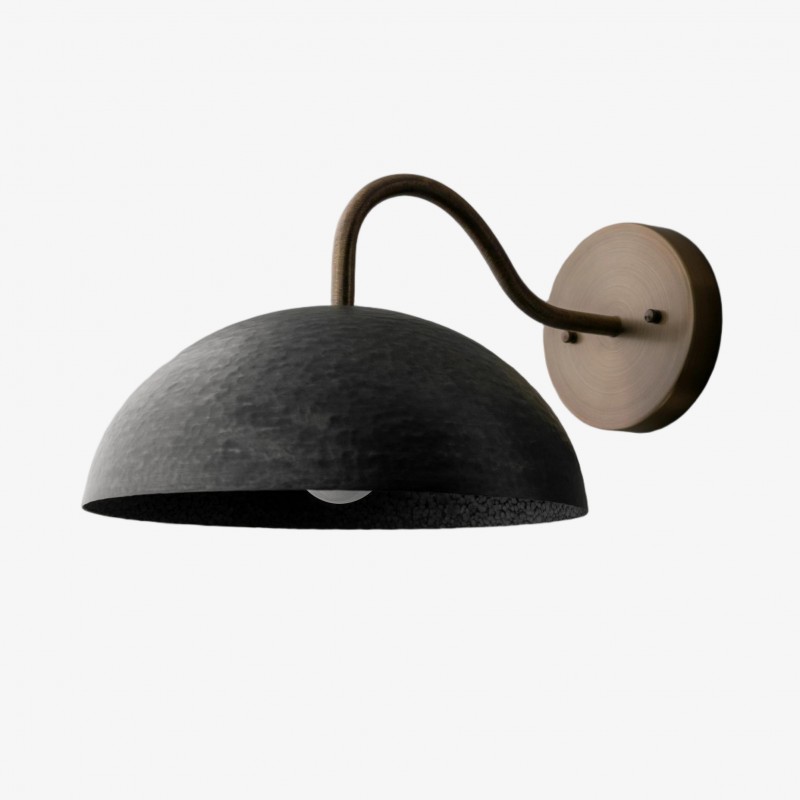 Curva Curved Dome Shade Wall Sconce –...