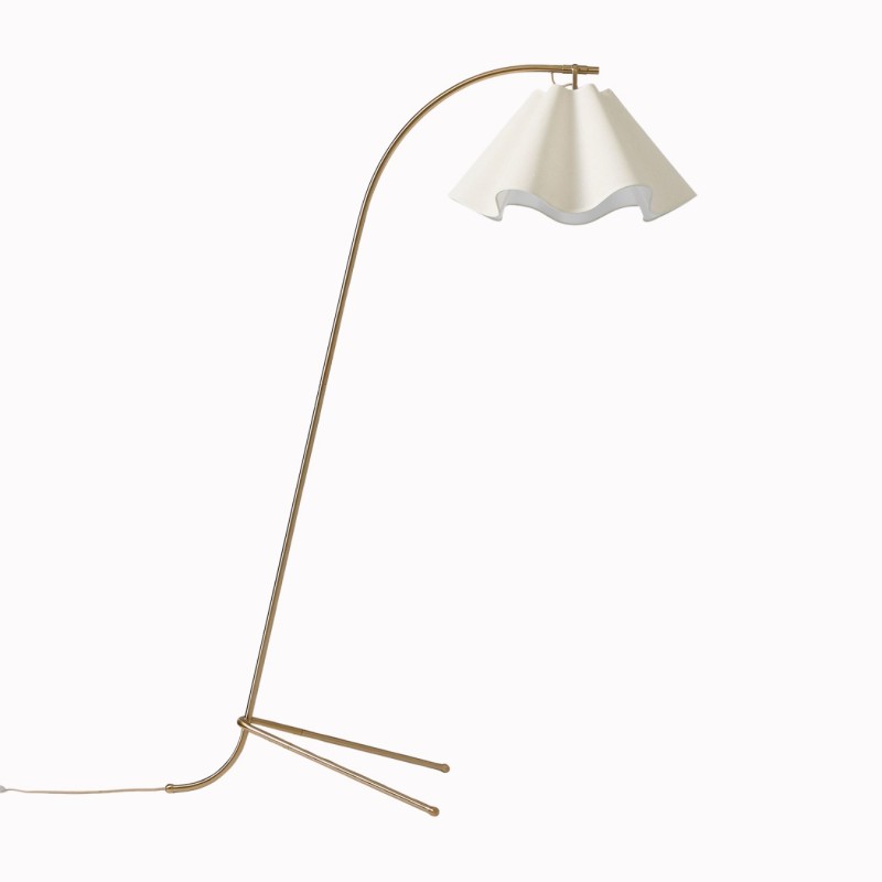 Stojací lampa Oslan Sculptural Lněné...
