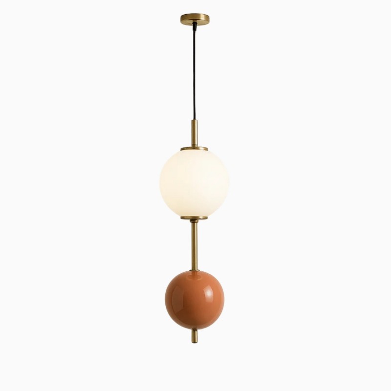 Cream Style Globe Bubble Pendellampa...