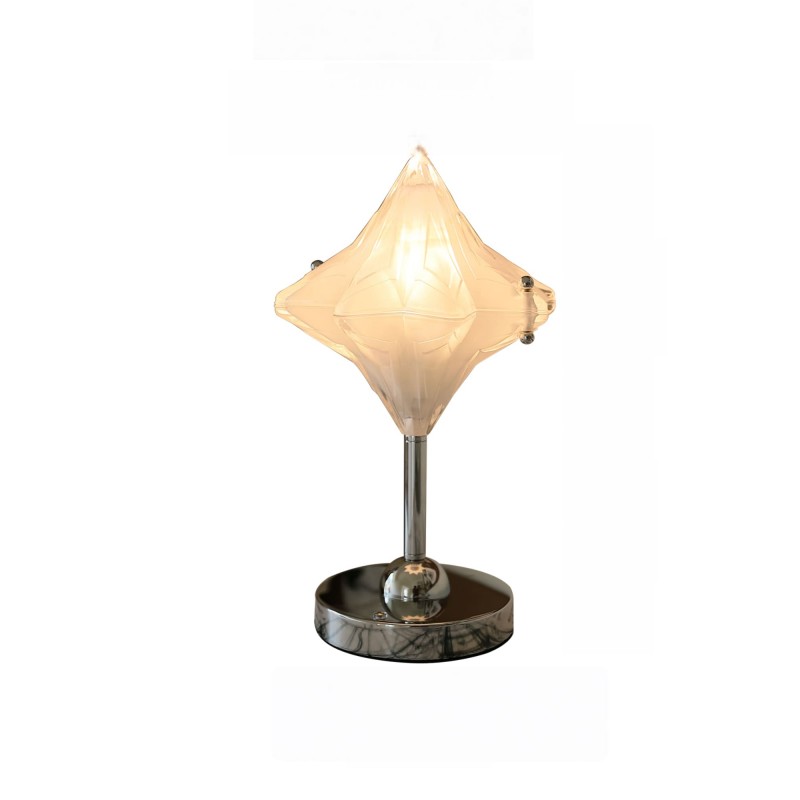 Stolní lampa Art Deco Star - matné...