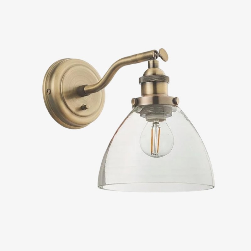 Justerbar Hansen Vägglampa i Mässing...