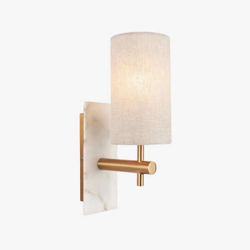 Lampada da parete minimalista in lino...
