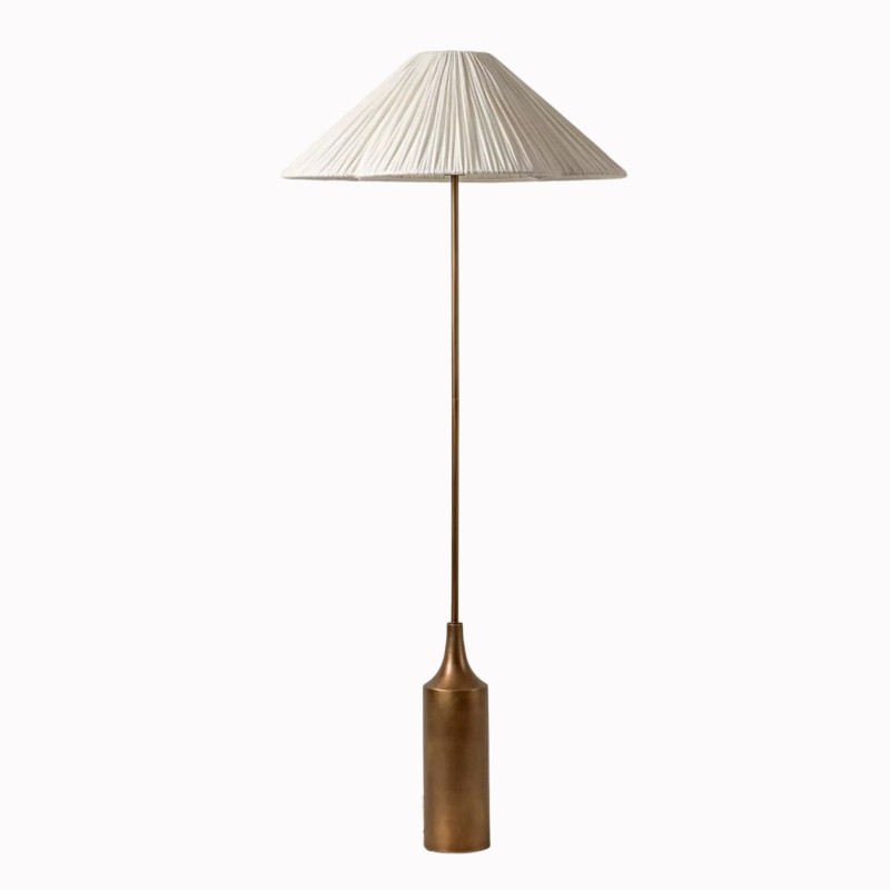Scalloped Fabric Shade Floor Lamp –...