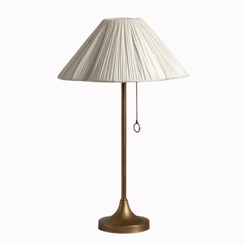 Blossine Veckad Tygbordslampa med...