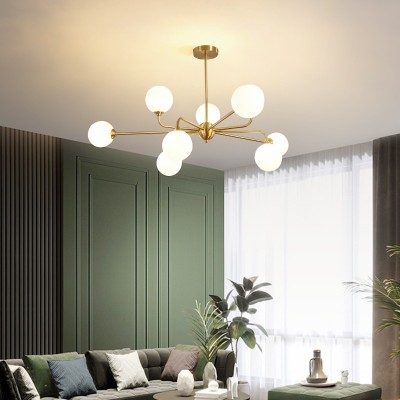 LUXE glazen bol kroonluchter 2